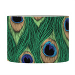 Peacock Tail Pattern Print Drum Lamp Shade