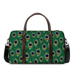 Peacock Tail Pattern Print Duffle Bag