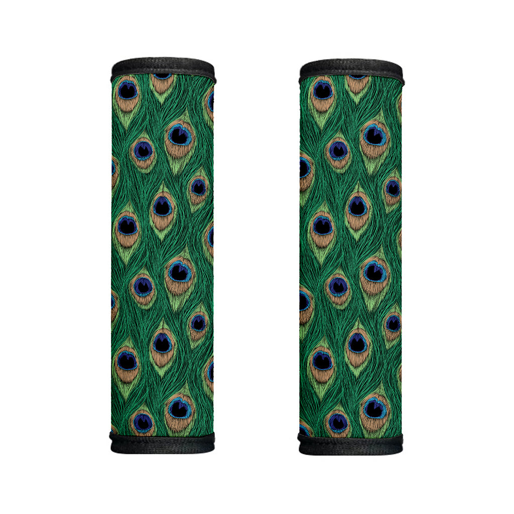 Peacock Tail Pattern Print Handle Covers