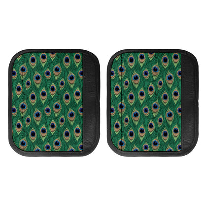 Peacock Tail Pattern Print Handle Covers
