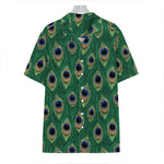 Peacock Tail Pattern Print Hawaiian Shirt