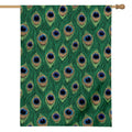 Peacock Tail Pattern Print House Flag