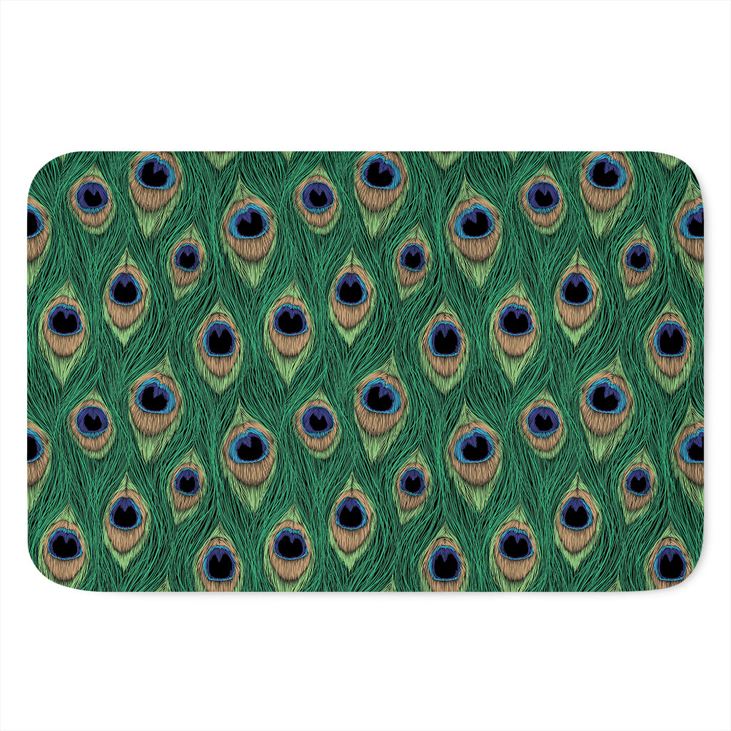 Peacock Tail Pattern Print Indoor Door Mat