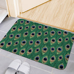 Peacock Tail Pattern Print Indoor Door Mat