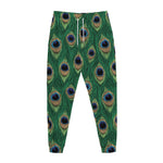 Peacock Tail Pattern Print Jogger Pants