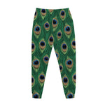Peacock Tail Pattern Print Jogger Pants