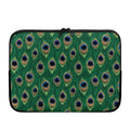 Peacock Tail Pattern Print Laptop Sleeve