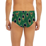 Peacock Tail Pattern Print Men's Briefs