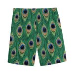 Peacock Tail Pattern Print Men's Sports Shorts
