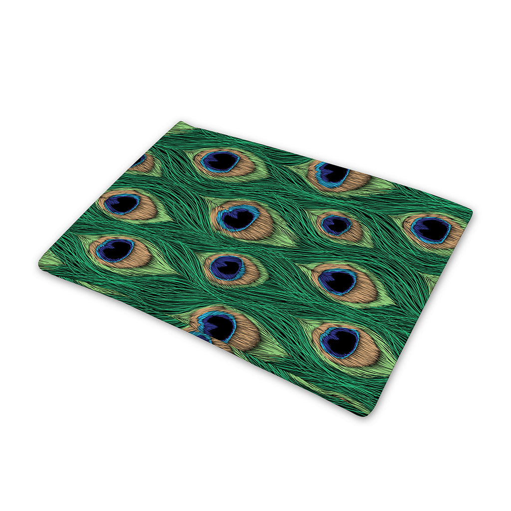 Peacock Tail Pattern Print Pet Cooling Mat Cover