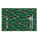 Peacock Tail Pattern Print Placemat