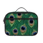 Peacock Tail Pattern Print Portable Lunch Bag
