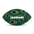 Peacock Tail Pattern Print Rugby Ball
