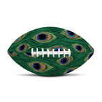 Peacock Tail Pattern Print Rugby Ball