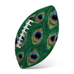 Peacock Tail Pattern Print Rugby Ball