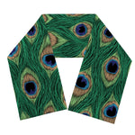 Peacock Tail Pattern Print Scarf