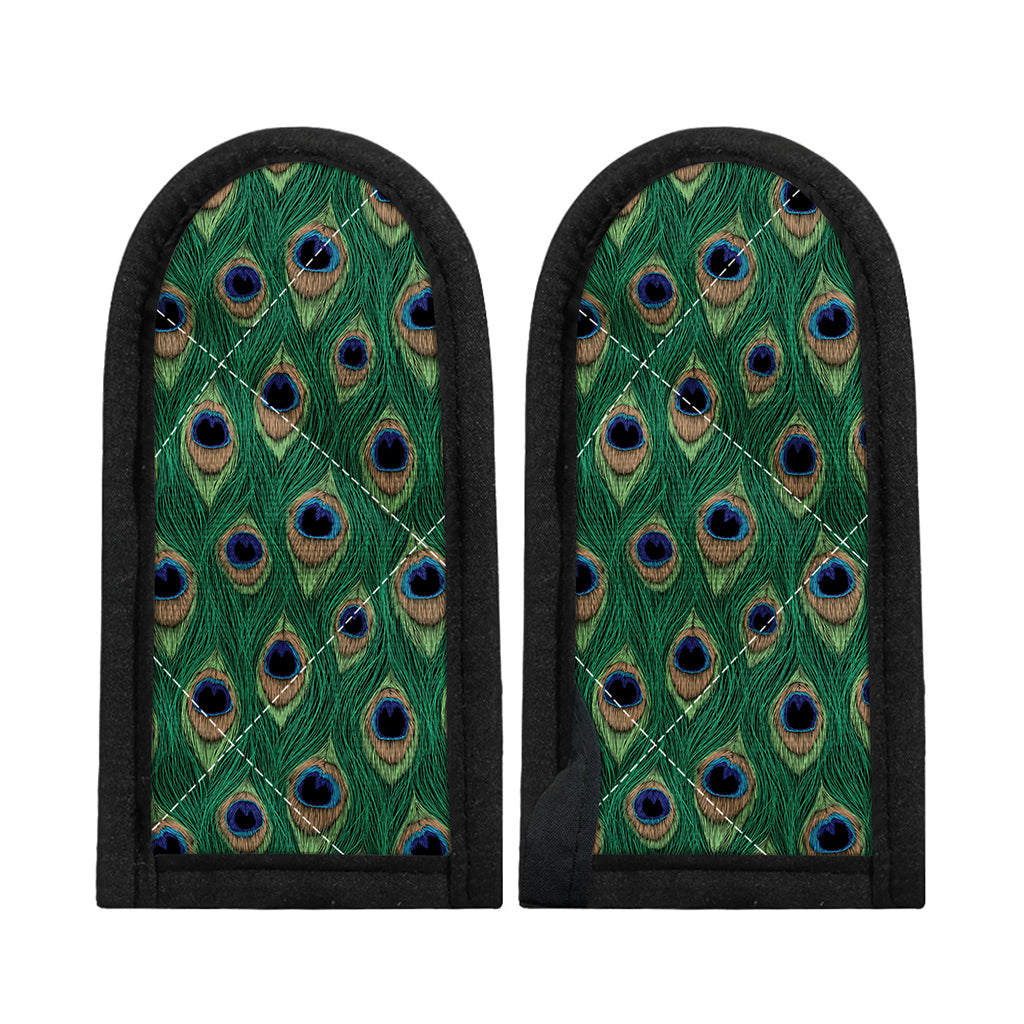 Peacock Tail Pattern Print Skillet Handle Cover