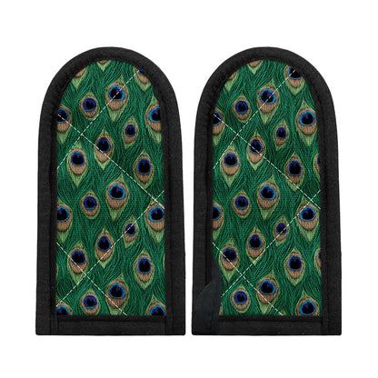 Peacock Tail Pattern Print Skillet Handle Cover