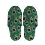 Peacock Tail Pattern Print Slippers