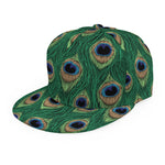 Peacock Tail Pattern Print Snapback Cap