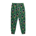 Peacock Tail Pattern Print Sweatpants