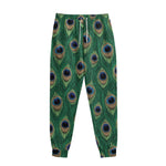 Peacock Tail Pattern Print Sweatpants