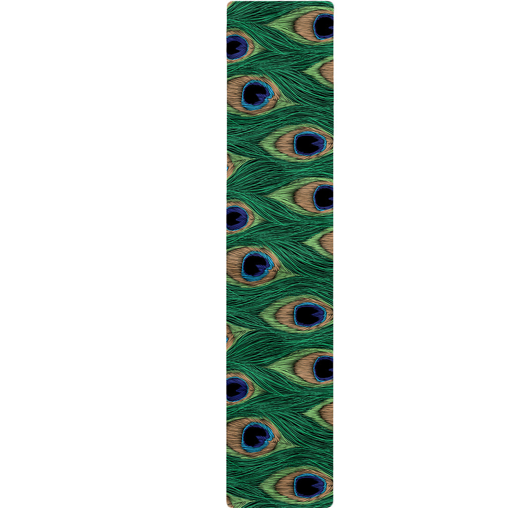 Peacock Tail Pattern Print Table Runner