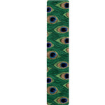 Peacock Tail Pattern Print Table Runner