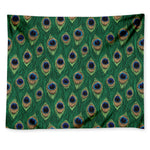 Peacock Tail Pattern Print Tapestry