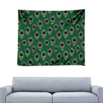 Peacock Tail Pattern Print Tapestry