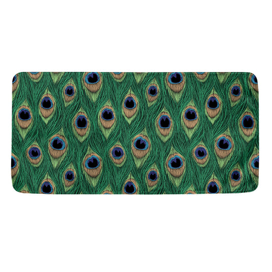 Peacock Tail Pattern Print Towel
