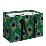 Peacock Tail Pattern Print Utility Tote Bag
