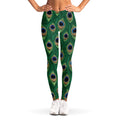 Peacock Tail Pattern Print Women's Leggings