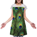 Peacock Tail Print Adjustable Apron