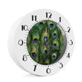 Peacock Tail Print Alarm Clock
