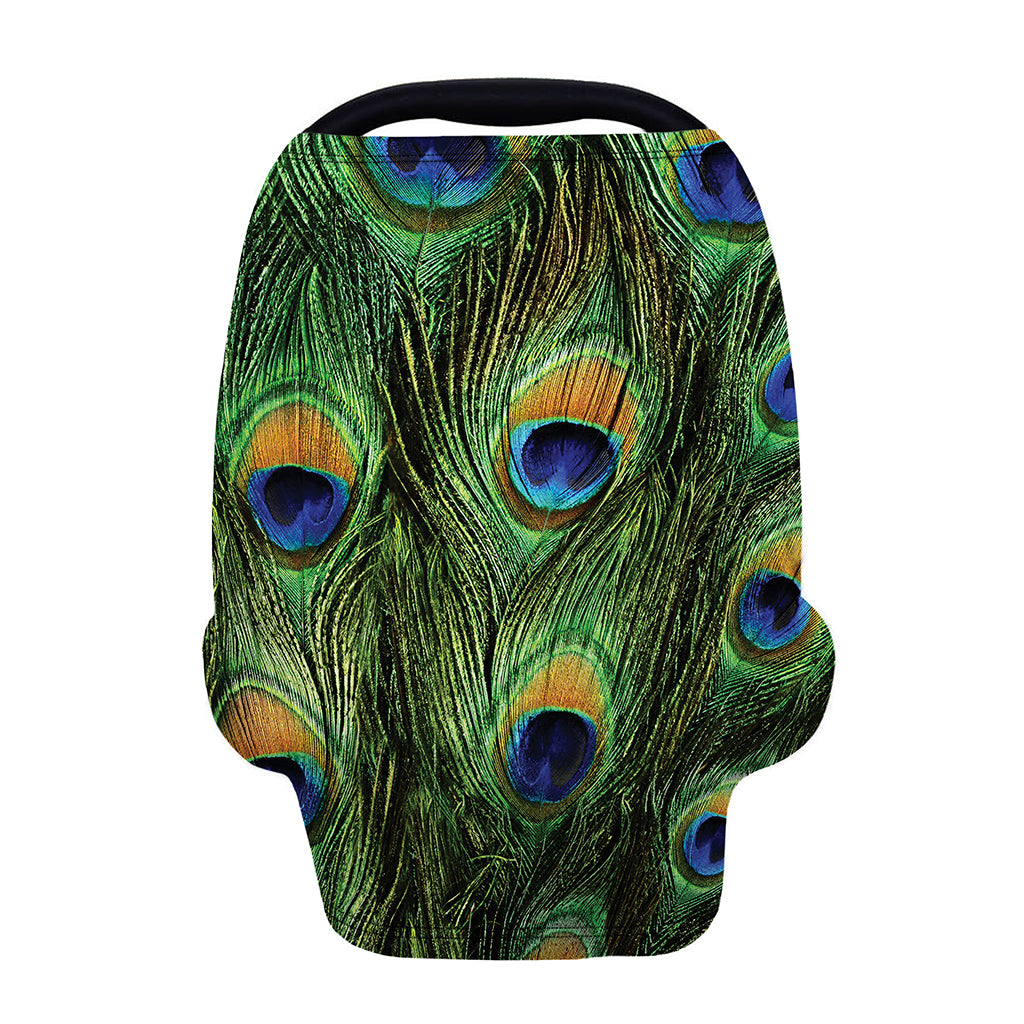 Peacock Tail Print Baby Seat Cover
