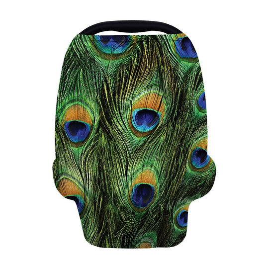 Peacock Tail Print Baby Seat Cover