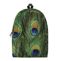 Peacock Tail Print School Backpack