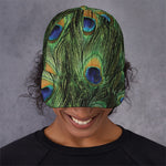Peacock Tail Print Baseball Cap