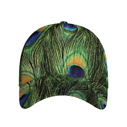 Peacock Tail Print Baseball Cap