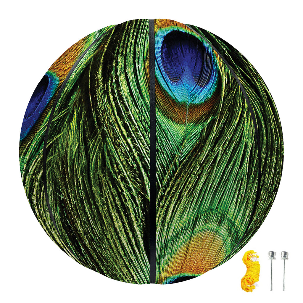 Peacock Tail Print Basketball