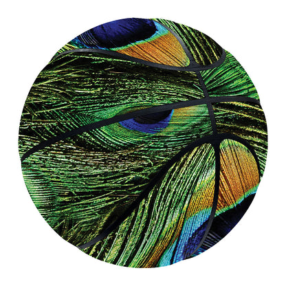 Peacock Tail Print Basketball