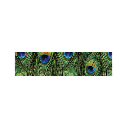 Peacock Tail Print Bed Runner
