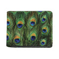 Peacock Tail Print Bifold Wallet