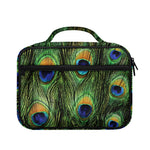 Peacock Tail Print Briefcase Bible Bag