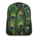 Peacock Tail Print Casual Backpack