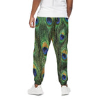 Peacock Tail Print Cotton Pants