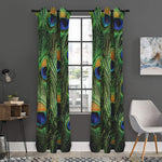 Peacock Tail Print Curtain