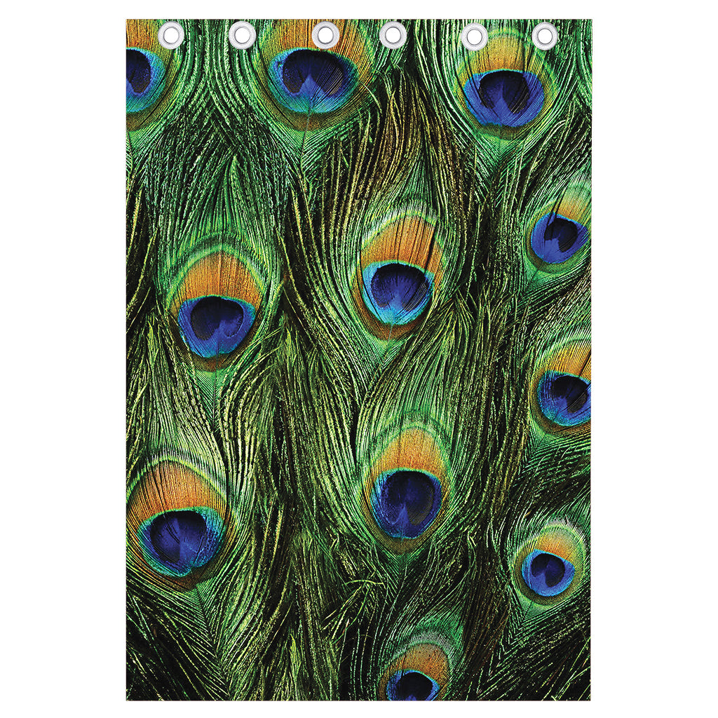 Peacock Tail Print Curtain