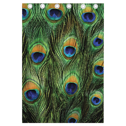 Peacock Tail Print Curtain